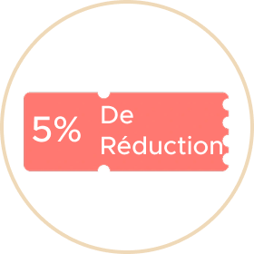 5 % de réduction