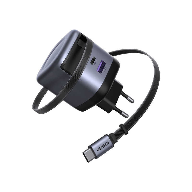UGREEN Nexode Chargeur 45W avec câble USB-C rétractable