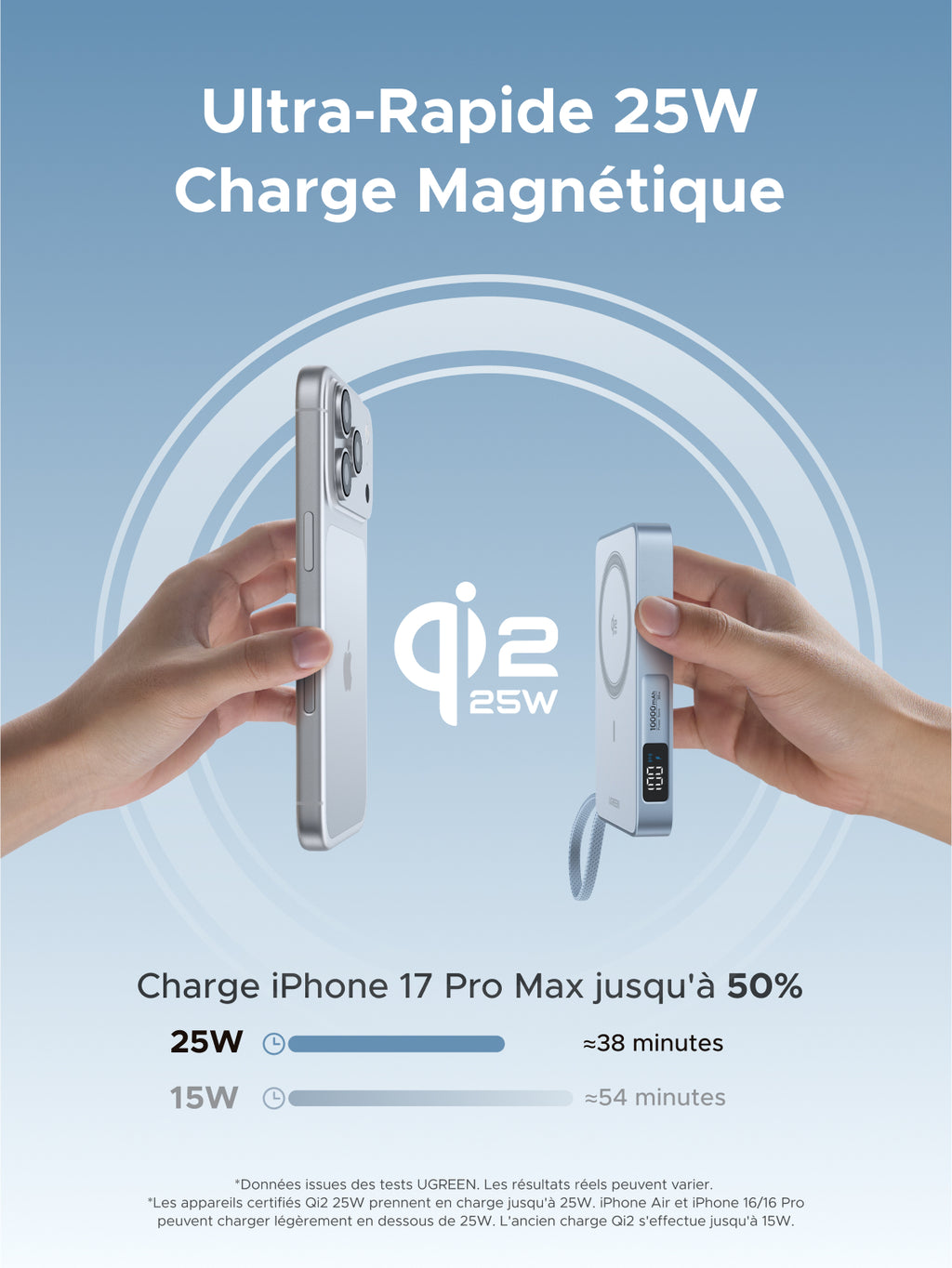 [Member Rewards] MagFlow Batterie Externe Magnétique Sans Fil (10000mAh, Qi2 25W, Compatible MagSafe)