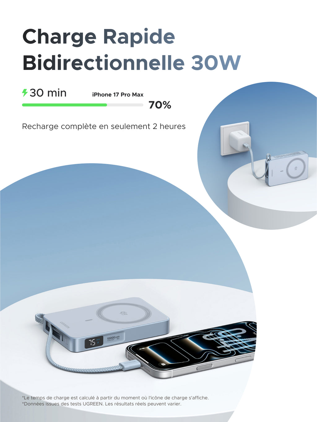 [Member Rewards] MagFlow Batterie Externe Magnétique Sans Fil (10000mAh, Qi2 25W, Compatible MagSafe)