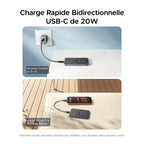 UGREEN MagFlow Air Pack de Batteries Externes Magnétiques (10 000 mAh + 5 000 mAh, Qi2 15 W)