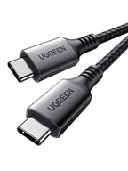 UGREEN Zapix Câble USB C 100W PD 20V 5A Charge Rapide Nylon Tressé (0,5M)