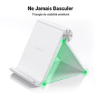 UGREEN Support Téléphone Bureau Réglable Pose Smartphone Pliable