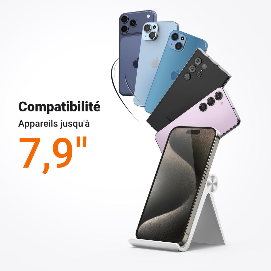 UGREEN Support Téléphone Bureau Réglable Pose Smartphone Pliable