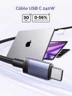 UGREEN Lot de 3 Câble USB C PD 3.1 5A 48V 240W Charge Rapide (2M)