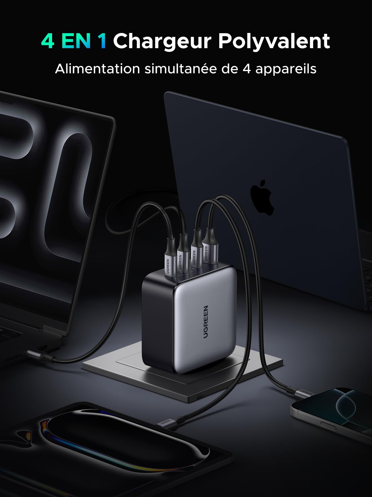 UGREEN Nexode 200W Chargeur USB C Rapide 140W PD 3.1 GaNInfinity