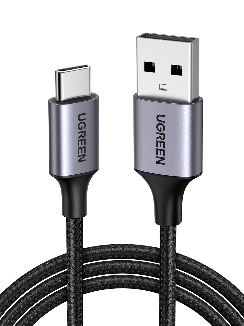 UGREEN Câble USB C Charge Rapide 3A QC3.0 480Mbps Nylon Tressé (3M, 1Pack)
