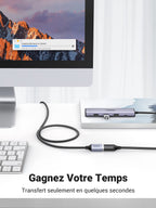 UGREEN Câble Rallonge USB 3.0 Cable Extension Type A Mâle vers Femelle,0.5M