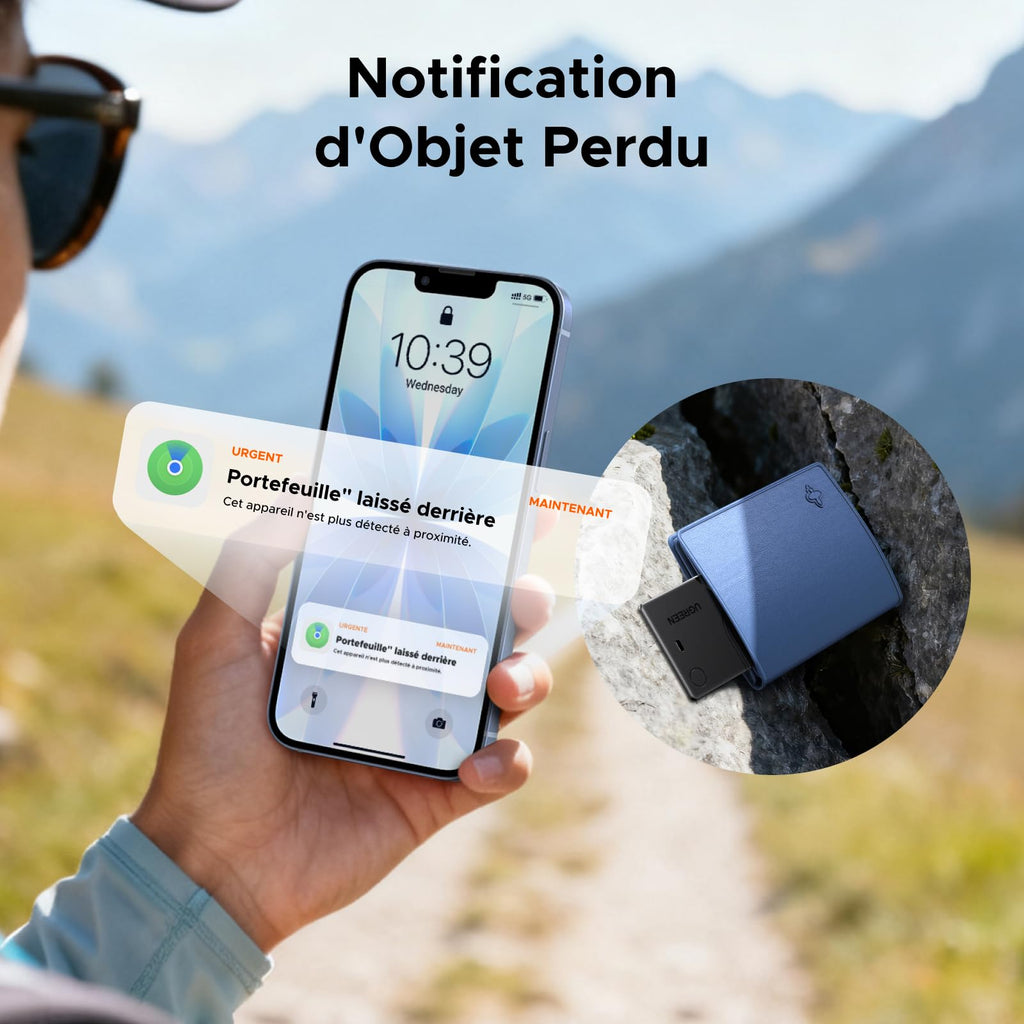 UGREEN FineTrack Slim Wallet Traceur Tag iOS Uniquement
