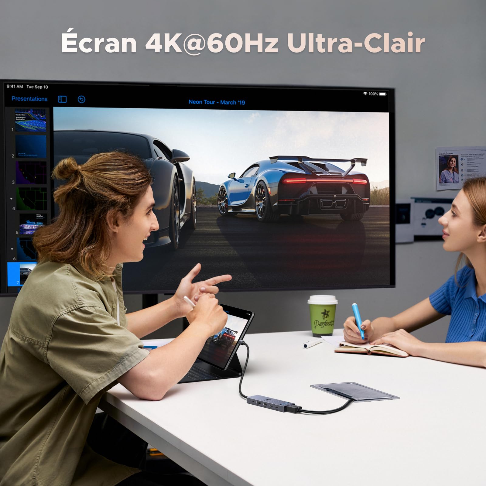 UGREEN Revodok Pro 106 Station d'accueil 6-en-1 (4K60Hz, PD100W) -ecran 4k@60hz ultra-clair