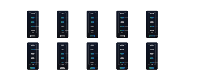Charge à 3 port