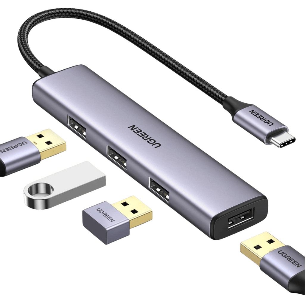 UGREEN Hub USB C vers 4 Ports USB Hub en Aluminium 5Gbps Adaptateur