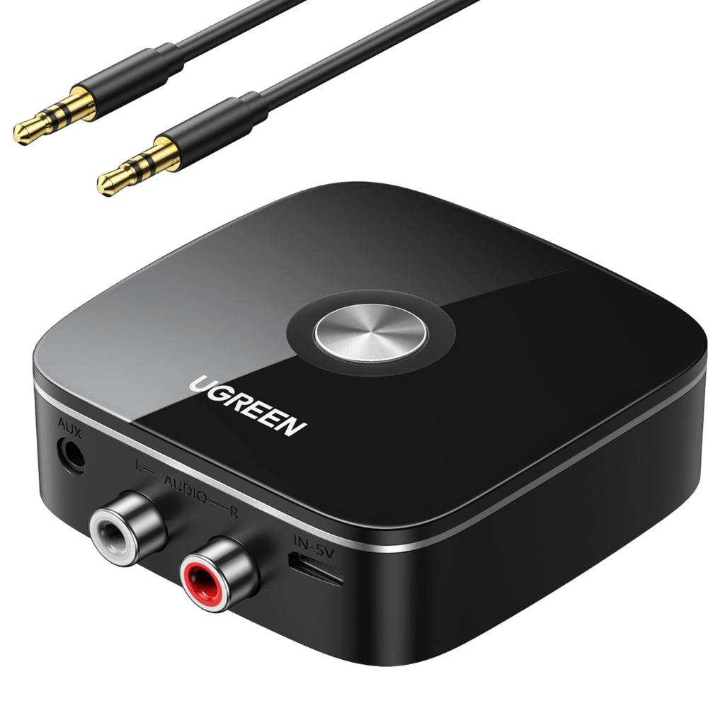 UGREEN Récepteur Bluetooth 5.0 Adaptateur Bluetooth HiFi sans Fil EDR Technologie avec 3.5mm