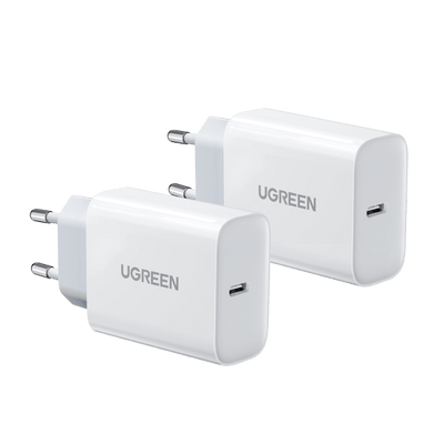 UGREEN  Chargeur USB C 20W Lot de 2 PD 3.0