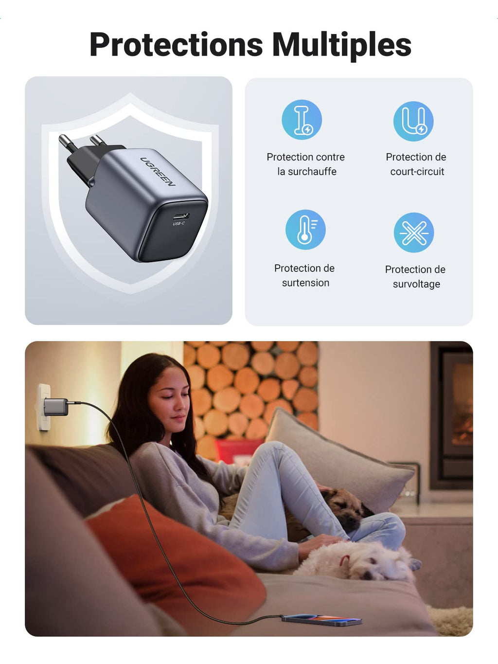 UGREEN Nexode Chargeur 20W USB C