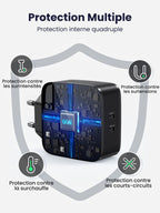 UGREEN 65W Chargeur Secteur 2 USB C PD 3.0 Rapide