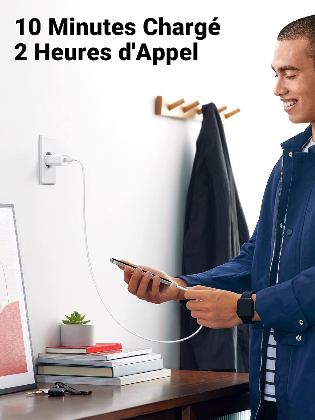 UGREEN Chargeur USB C 20W Lot de 2 Power Delivery 3.0 (Blanc)