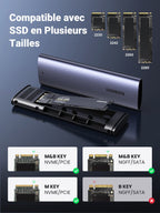 UGREEN Boîtier SSD M.2 NVME SATA USB 3.2 Gen 2 10Gbps 2To