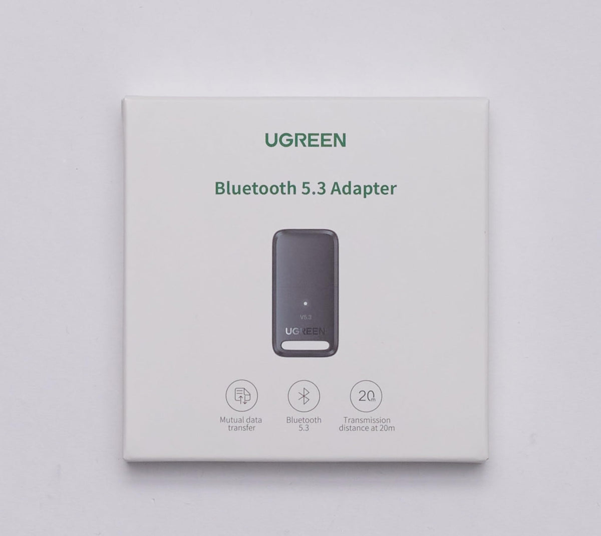 UGREEN Dongle Bluetooth 5.3 Adaptateur Bluetooth pour PC Clé Bluetooth USB Faible Latence Supporte Windows 11 10 8.1 Compatible avec Manette de Jeu Casque Clavier Souris Enceinte