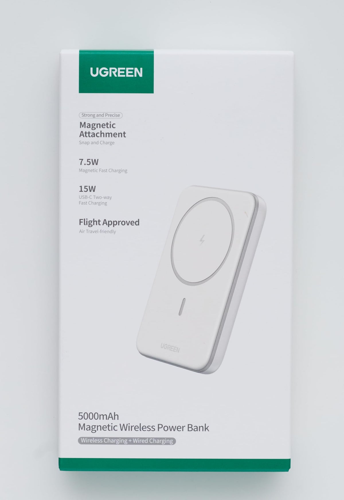 UGREEN Mini Batterie Externe Magnétique sans Fil 5000mAh 15W USB C