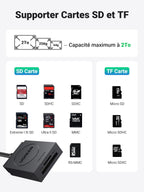 UGREEN USB 3.0 Lecteur de Carte SD Micro SD Adaptateur