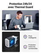 UGREEN 65W Chargeur USB C Rapide 3 Ports