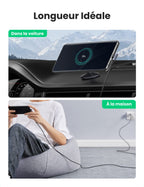 UGREEN Câble USB C Coudé 90 Degrés Charge Rapide Câble